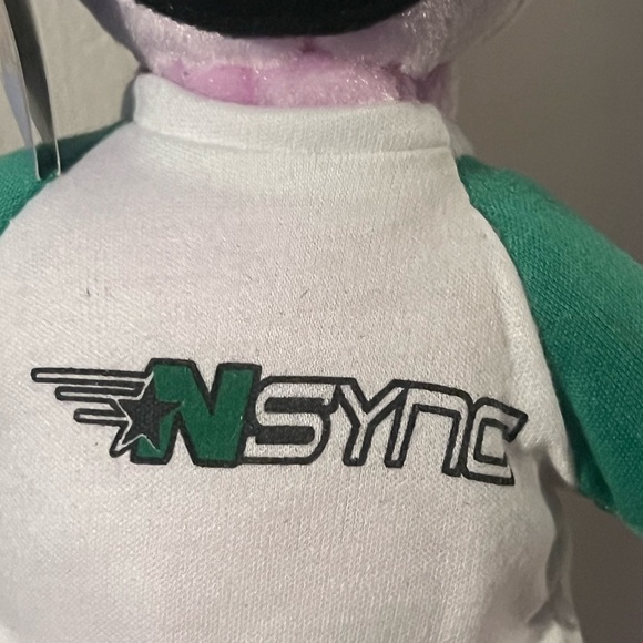 2000 Zeeks Nsync "Chris" Pop Star Boy Band Collectible Plush Pink Bear NWT - Picture 5 of 11